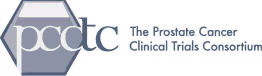 Logo of The Prostate Cancer Clinical Trials Consortium with acronym PCCLC.